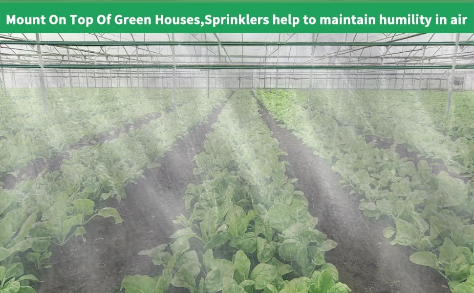 100 FT (50FT*2 Flat Sprinkler Hose for Lawn Watering Garden Soaker Hose with Holes, Heavy Duty Lightweight No-Kink Water Hose with Stakes, Irrigation Hose, Great Fun for Kids and Dog