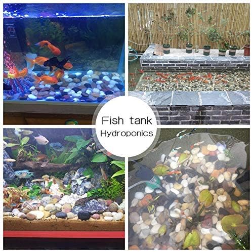 Voulosimi River Rock Stones, Natural Decorative Polished Mixed Pebbles Gravel,Outdoor Decorative Stones for Plant Aquariums, Landscaping, Vase Fillers (9 LB, Mixed Colors)