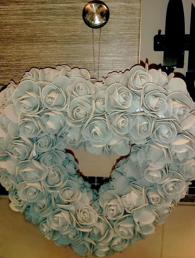 Artificial Flowers 100PCS 3CM Mini Fake Roses for DIY Wedding Bouquets Centerpieces Party Baby Shower Home Decorations (Grey)