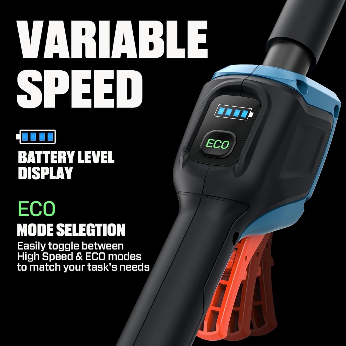 SENIX String Trimmer Cordless, X6 60V Max* 16-Inch Weed Wacker & Edger, Brushless, Variable Speed, Aluminum Shaft, Bump Feed, 3.0 Ah Lithium-ion Battery and Charger Included (GTX6-M)