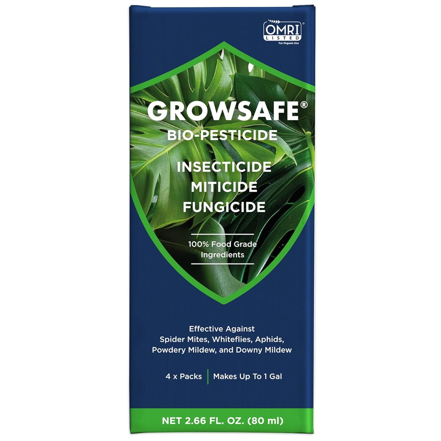 GrowSafe Bio-Pesticide, Organic and Natural Miticide, Fungicide and Insecticide (Ready-to-Mix)