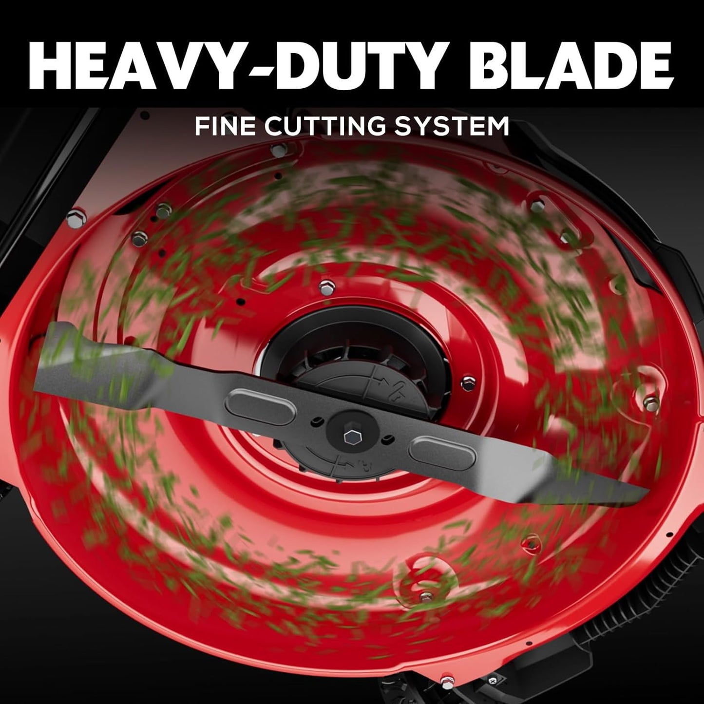 PowerSmart 21-inch Gas Push Lawn Mower, 144cc 4-Stroke Engine with Easy Adjustable Cutting Height, High Wheels, 2-in-1 with Mulch, Bag