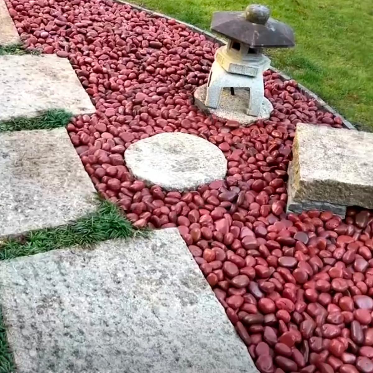 10lbs Red River Rocks, 2-3 Inch Natural Pebbles for Indoor Plants, High Polished Decorative Stones Vase Filler Fish Tank Aquariums Landscaping Garden