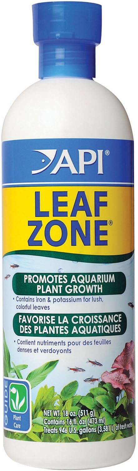 API LEAF ZONE Freshwater Aquarium Plant Fertilizer 18-Ounce Bottle White