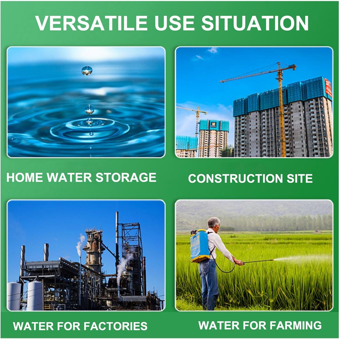 Portable Water Tank Water Storage Tank for Camping with Spigot Hose Plastic Water Container Water Storage Container for Emergency Water Storage Hiking Outdoor(Size:21gallon / 80L)