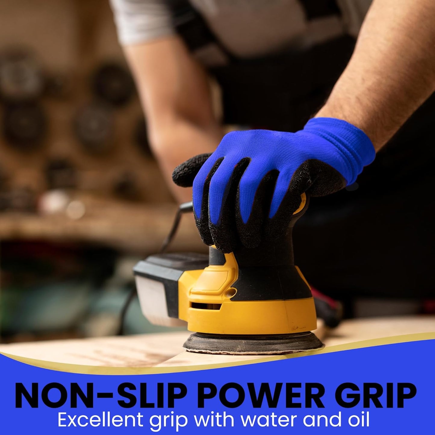 10 OR 20 Pairs Work Gloves–Heavy Duty Rubber Coated Safety Work Gloves–Multipurpose Gloves