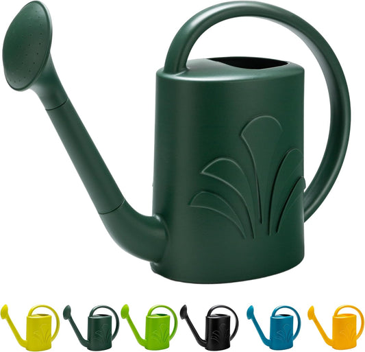 1 Gallon Watering Can Outdoor, Watering Can for Indoor & Outdoor Plants, Flower with Detachable Sprinkler Head