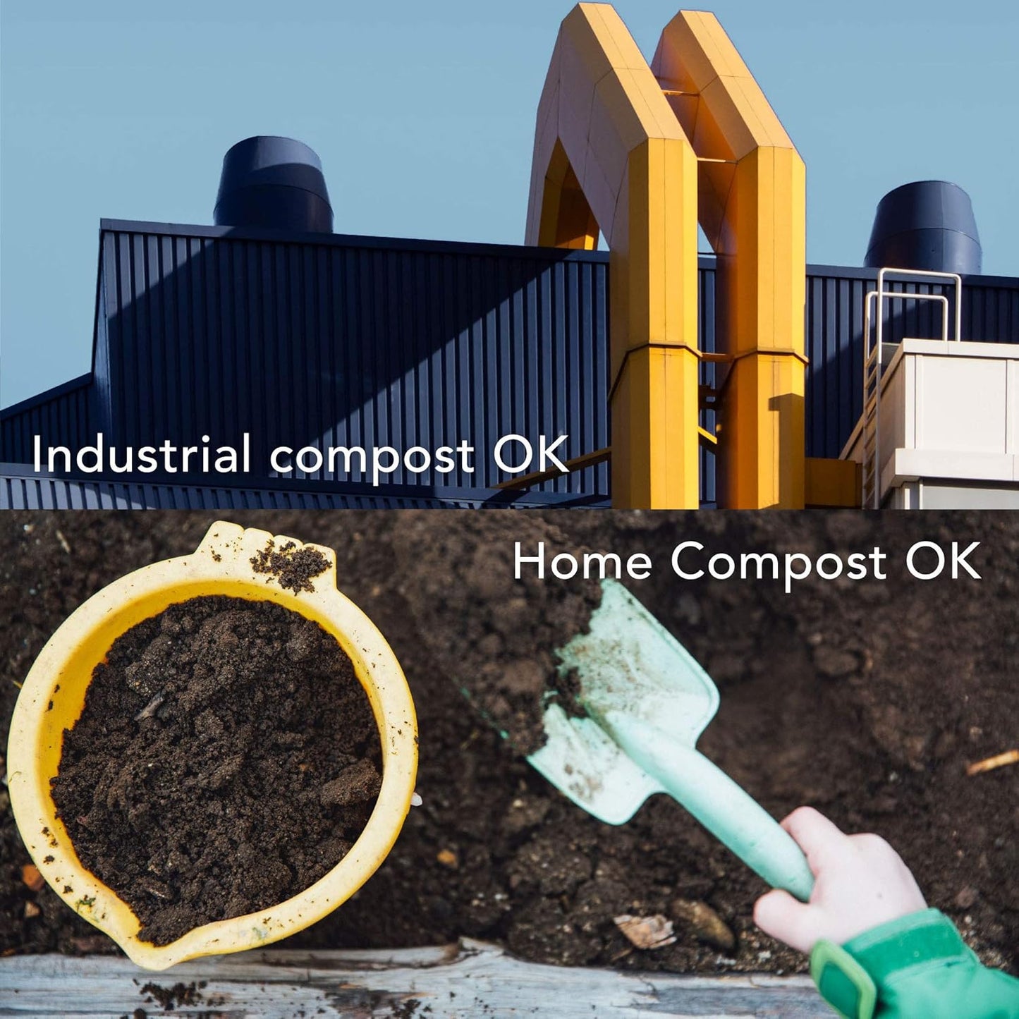 Compost Bags Small Trash Bags 2.6 Gallon, Extra Thick, US BPI ASTM D6400 Certified Compostable Food Scrap Kitchen Waste Bags, 100 Count