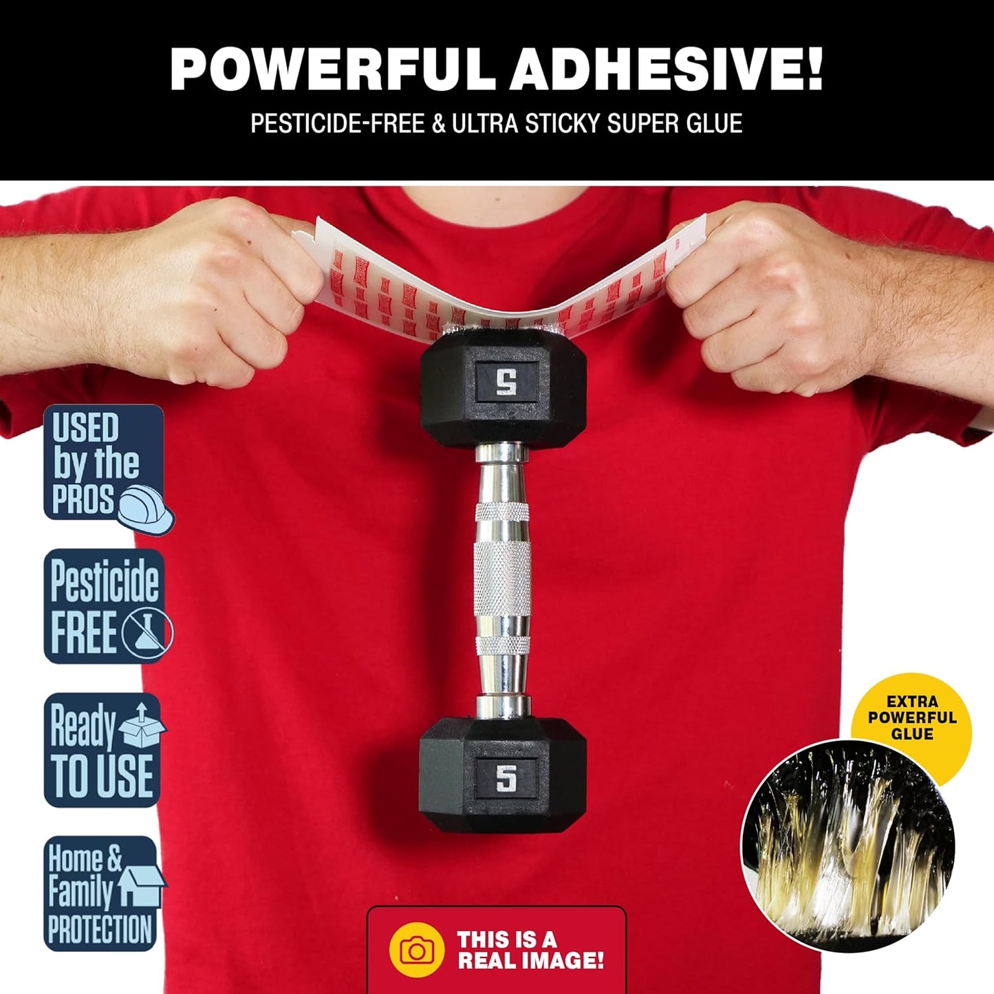 Catchmaster Pro Strength Mouse & Insect Glue Boards 60pk Traps Indoor for Home, Adhesive Bug Catcher, Rat & Rodent Sticky Trap, Non Toxic Bulk Pre-Baited Glue Traps, Pet Safe House Pest Control