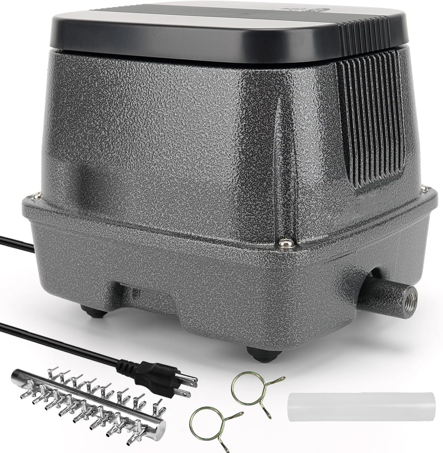 AquaMiracle Linear Air Pump ZP-40/ZP-60/ZP-100/ZP-200 for Pond Aeration, 635/950/1600/4000GPH Septic Air Pump Pond Aerators for Outdoor Ponds, Waste Treatment, Aquarium, Fish Farm, Seafood Restaurant